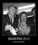 Демотиватор ВЫБОРЫ 2012 Электорат удивлен - 2012-3-23