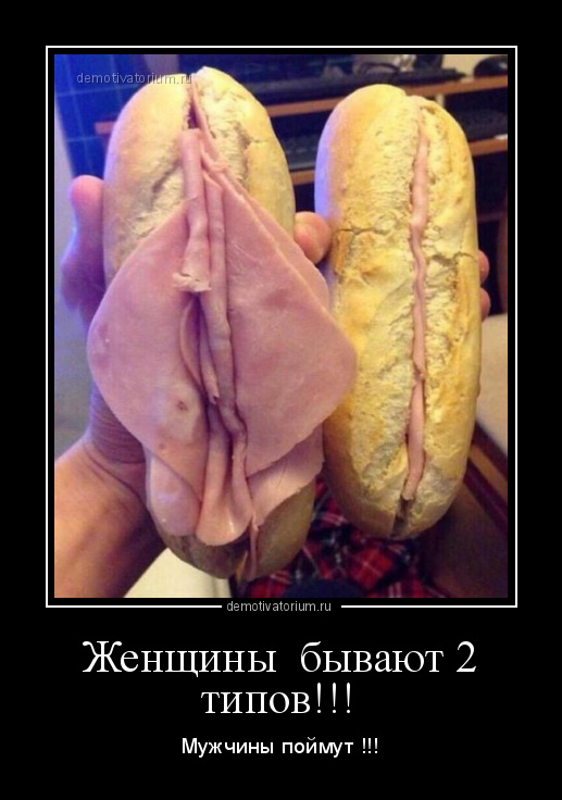 демотиватор Женщины бывают 2 типов!!! Мужчины поймут !!! - 2015-9-20
