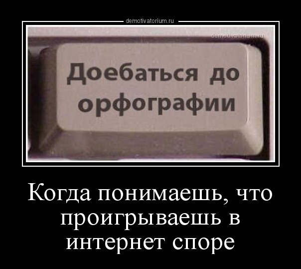 Демотиватор Когда Понимаешь, Что Проигрываешь В Интернет Споре