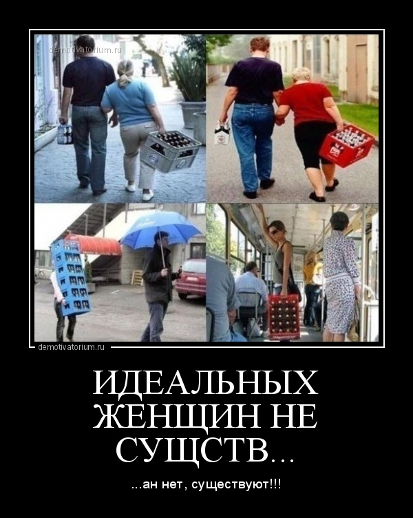 демотиватор ИДЕАЛЬНЫХ ЖЕНЩИН НЕ СУЩСТВ... ...ан нет, существуют!!! - 2020-11-12