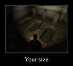 Демотиватор Your size 