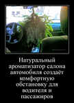 Демотиватор Натуральный ароматизатор салона автомобиля создаёт комфортную обстановку для водителя и пассажиров  - 2024-8-31